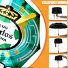 Custom Name Personalized Club Santos Laguna Print Umbrella, Auto Open Close, 8‑Rib Sturdy Frame, Commute Camping Hiking Use, Birthday Gift