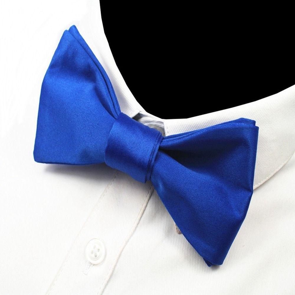 Necktie Wedding Tie Gourd Shape Formal  Business Ties Solid Classic Ties Self Tie Bowtie Men Ties