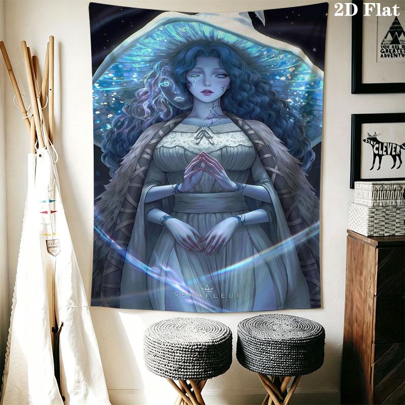 Ranni Tide Wall Hanging Printed Fabric Blanket Decorative Tapestries for Bedroom Living Room Home Decor