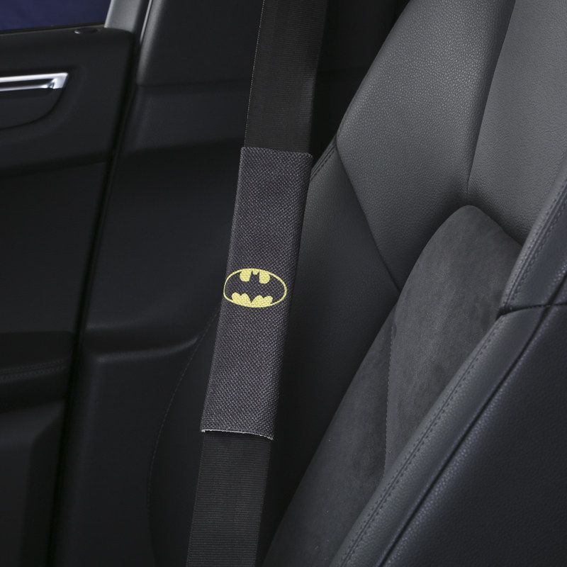 Creative All Year Round Car Safety Belt Shoulder Pad Cover Cute Universal Linen Safety Safety Belt Plaid Sheath Decorations