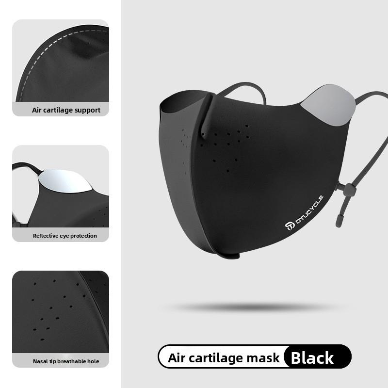 DTUCYCLE Ледяной шелк Охлаждающая дышащая маска для лица для велоспорта, защита от УФ-лучей UPF50+ Светоотражающее покрытие для глаз для мужчин женщин На открытом воздухе Спорт