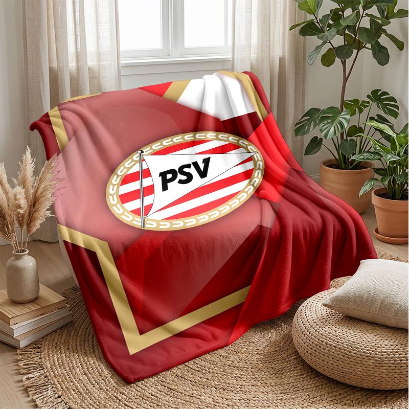 PSV Eindhoven FC Soft Flannel Fleece Blanket Lightweight Cozy Warm Throw Blanket For Sofa Bed Home Decor