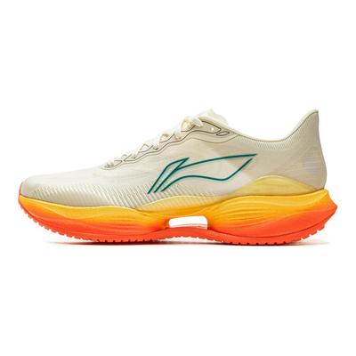 Li Ning Super Light 22 Амортизация, Износостойкие Низкие Повседневные Беговые Кроссовки Мужские Бежевый Оранжевый ARBV001-44