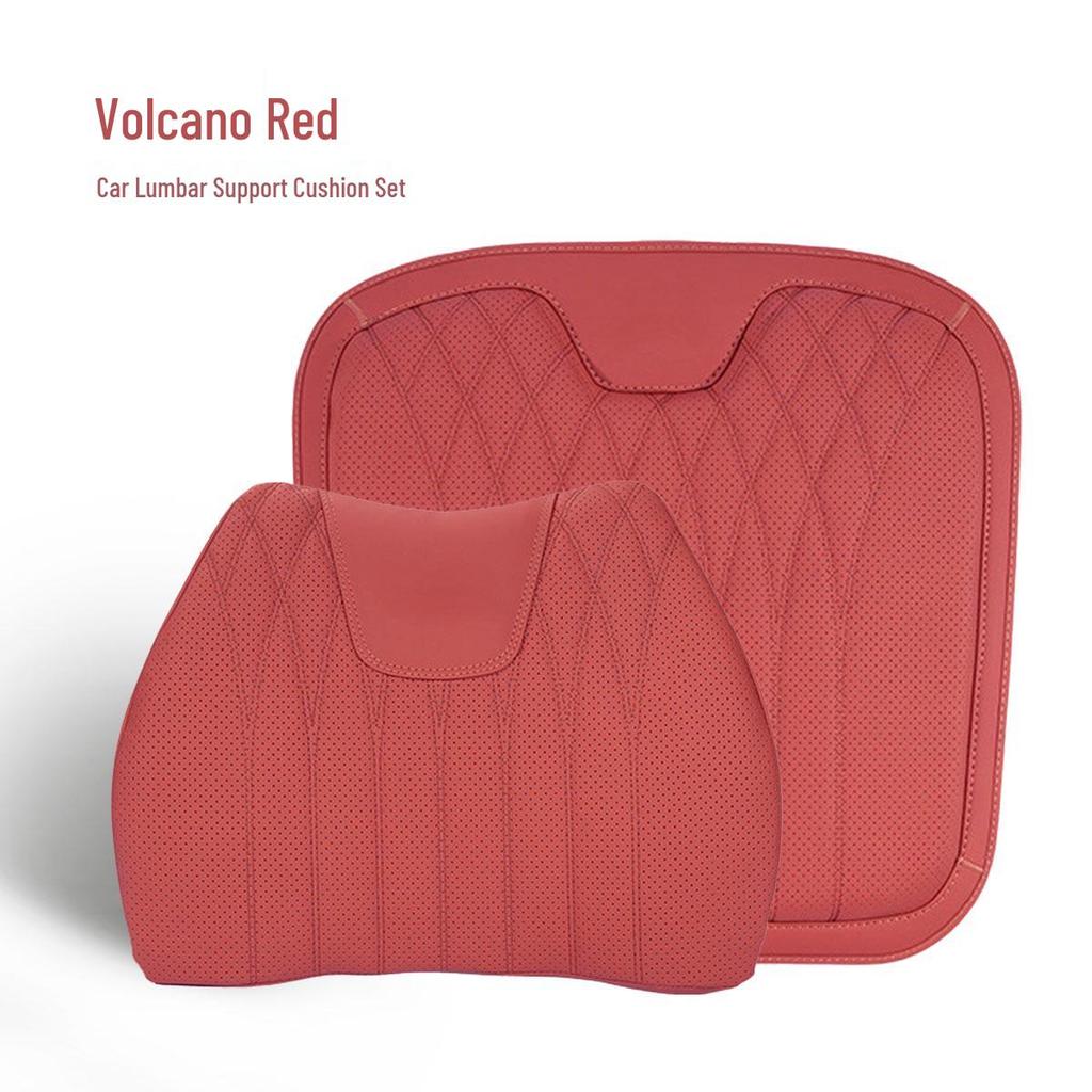 Подушка для поясничной поддержки из кожи наппа - Универсальная подушка сиденья из пены с памятью для всех сезонов