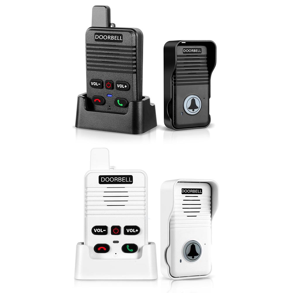 Беспроводная дуплексная аудиодомофонная дверь 500 м для дома, офиса, фабрики с перезаряжаемой батареей