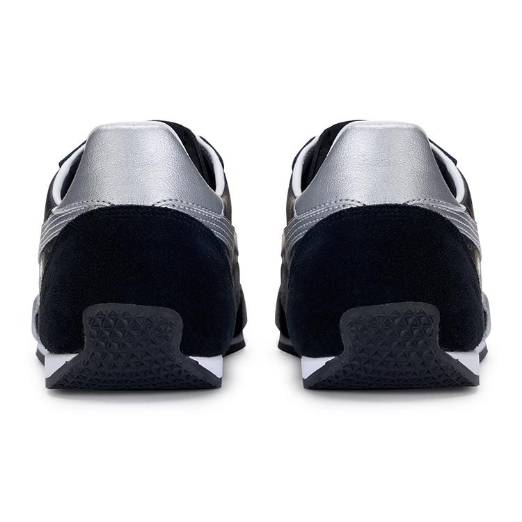 ONITSUKA TIGER Runspark Round Toe Comfortable Slip Resistant Durable Low Top Casual Shoes Unisex Sneaker Black Silver 1183B480-002