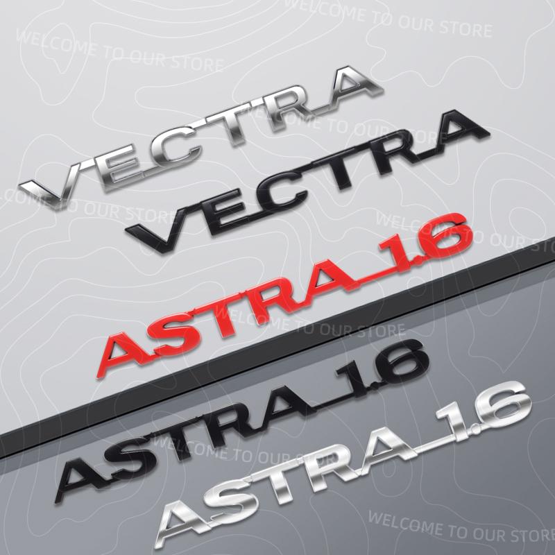 1 шт. Сплав цинка VECTRA ASTRA 1.6 Логотип Vauxhall OPC LINE GTC Багажник автомобиля 3D Металлическая эмблема Наклейка на заднюю часть кузова Аксессуары