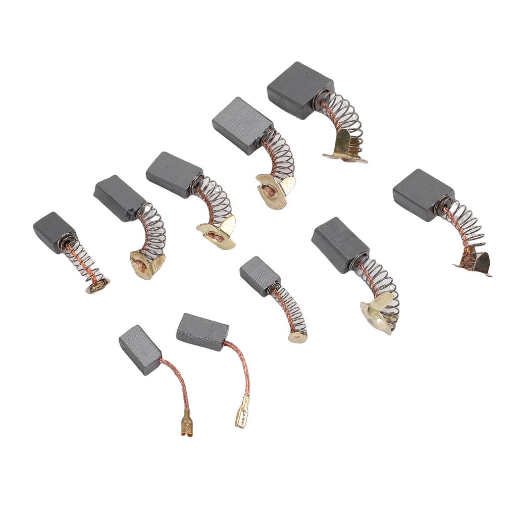 40pcs Electric Motor Carbon Brush 10 Assorted Sizes Graphite Copper Carbon Brushes for Repair Power Tool
