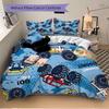 Monster Truck Adventure Print 3Pcs Bedding Setduvet Cover With 2 Bedropillowcase Home Birthday Gift