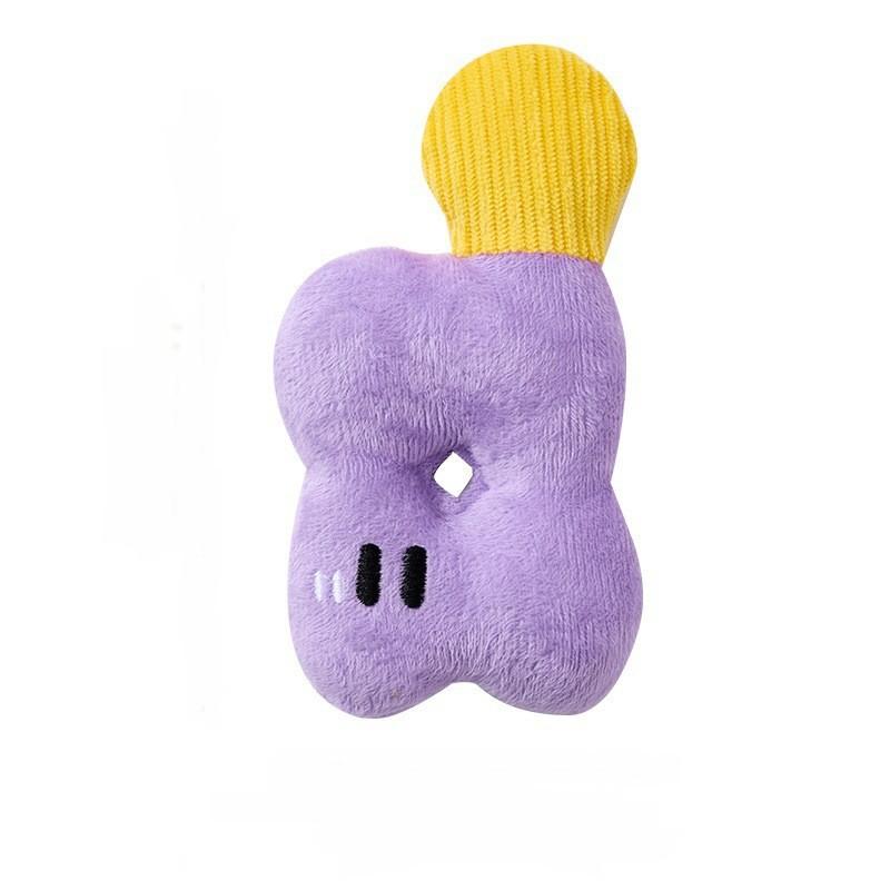 Dog Frisbee Toy Plush Sound Interactive Puppy Frisbee Grinding Teeth Bite-resistant Pet Border Herding Training Special for Dog Training