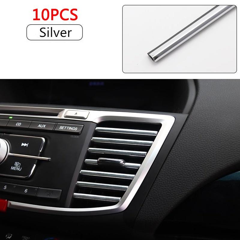 Разноцветные автомобильные вентиляционные полоски для отделки U-образного стиля, декоративные полосы для автомобиля, интерьер, стайлинг автомобиля «сделай сам», универсальные автомобильные аксессуары