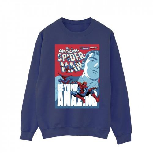 Marvel Mens Spider-Man Beyond Amazing Cover Sweatshirt