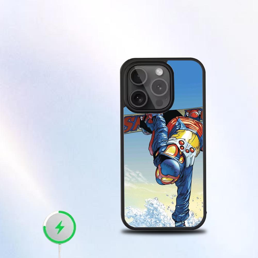 Skiing Snow Snowboard Ski Phone Case For IPhone 16 15 14 13 12 11 Pro Mini Max Soft Magnetic Cover