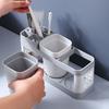 Главная Стоматологический держатель для ванной комнаты Органайзер для держателя Набор стаканов для ополаскивания полости рта Стакан для мытья Держатель зубной щетки