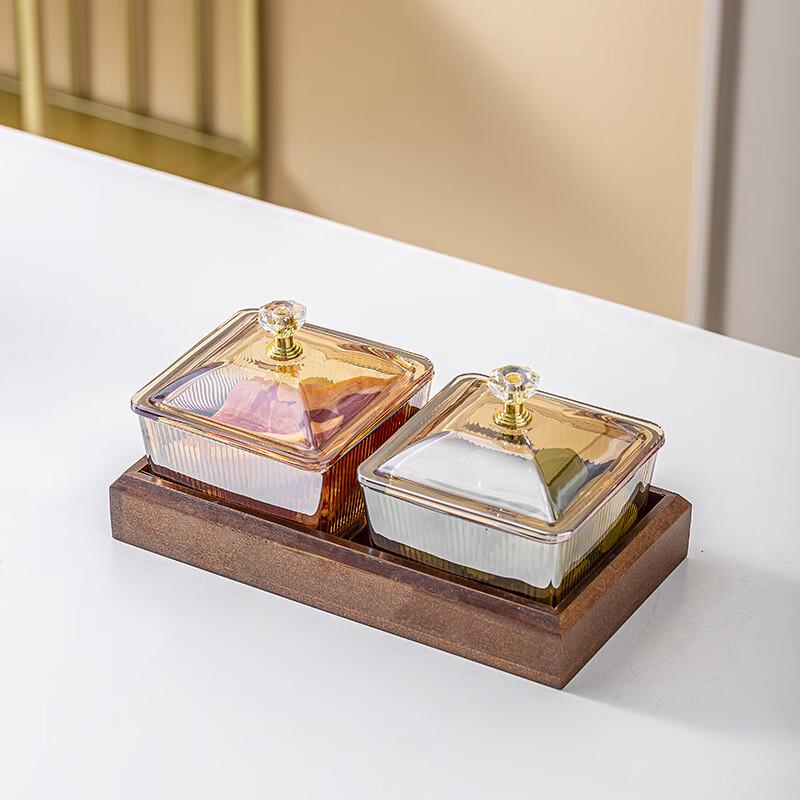 Skagen Luxury Compartmented Glass Serving Platter
