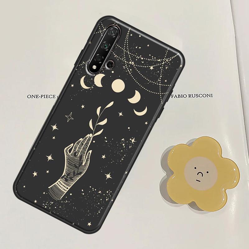 Чехол для таро с изображением луны ведьм для Huawei P40 Lite P20 P30 Pro Mate 20 Lite Nova 5T P Smart 2021 2019 Honor 50 Cover