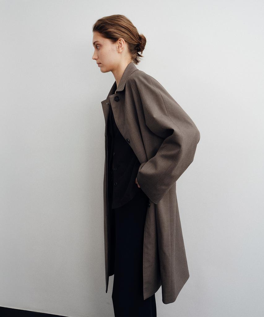 LOTE Wool Blend Mac Coat
