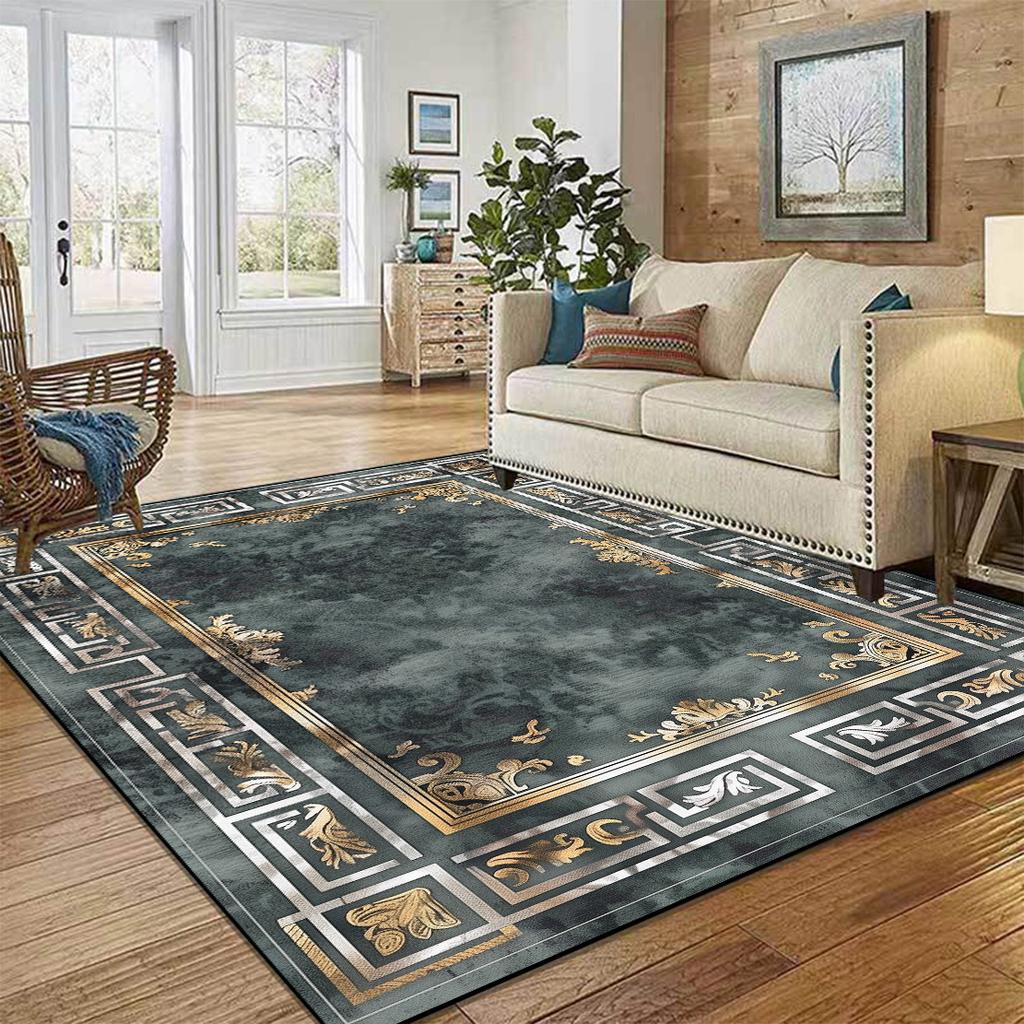 Nordic Luxury High-end Carpets для гостиной, современный домашний декор, большие ковры для спальни, гостиной, моющийся нескользящий напольный коврик