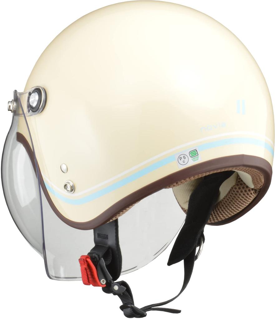 LEAD Motorcycle Jet Helmet NOVIA Line Ivory Ladies Free Than NOVIA (Less 55-57cm)