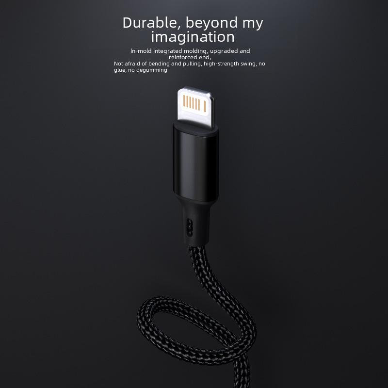 Плетеный PD-кабель для быстрой зарядки iPhone 14/14 Pro — доступен в длинах 0,3 м, 1 м, 2 м