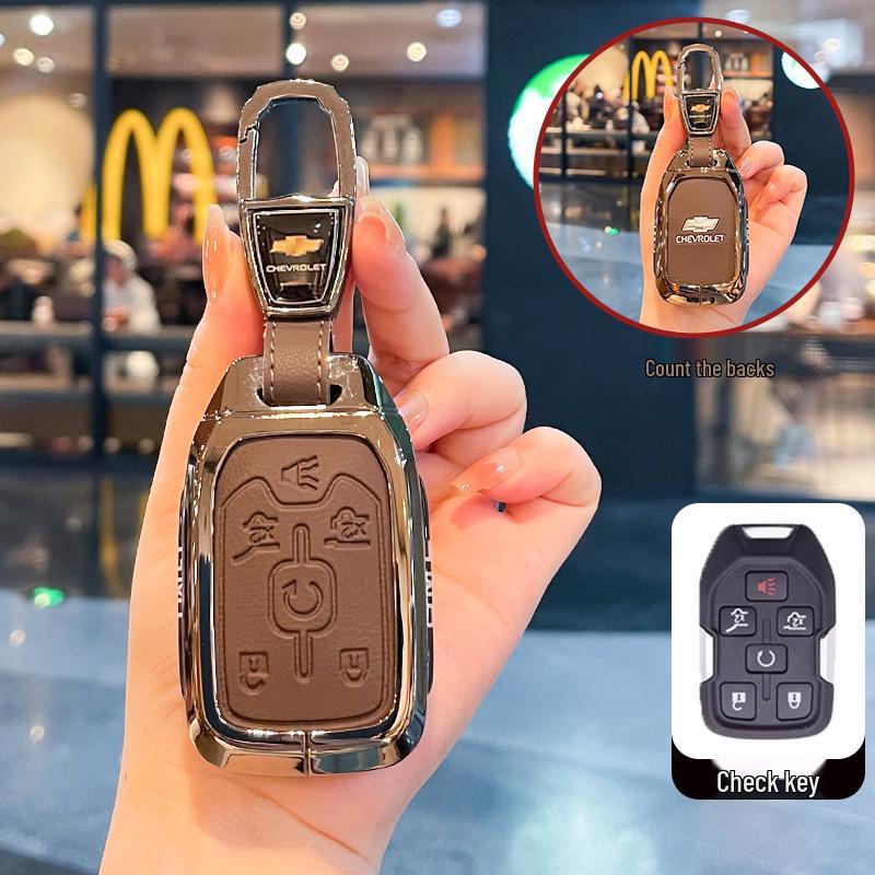 Чехол для ключей Chevrolet K5 Trax Cruze - Звезда Milesuo Металлическая пряжка Оболочка с полным покрытием