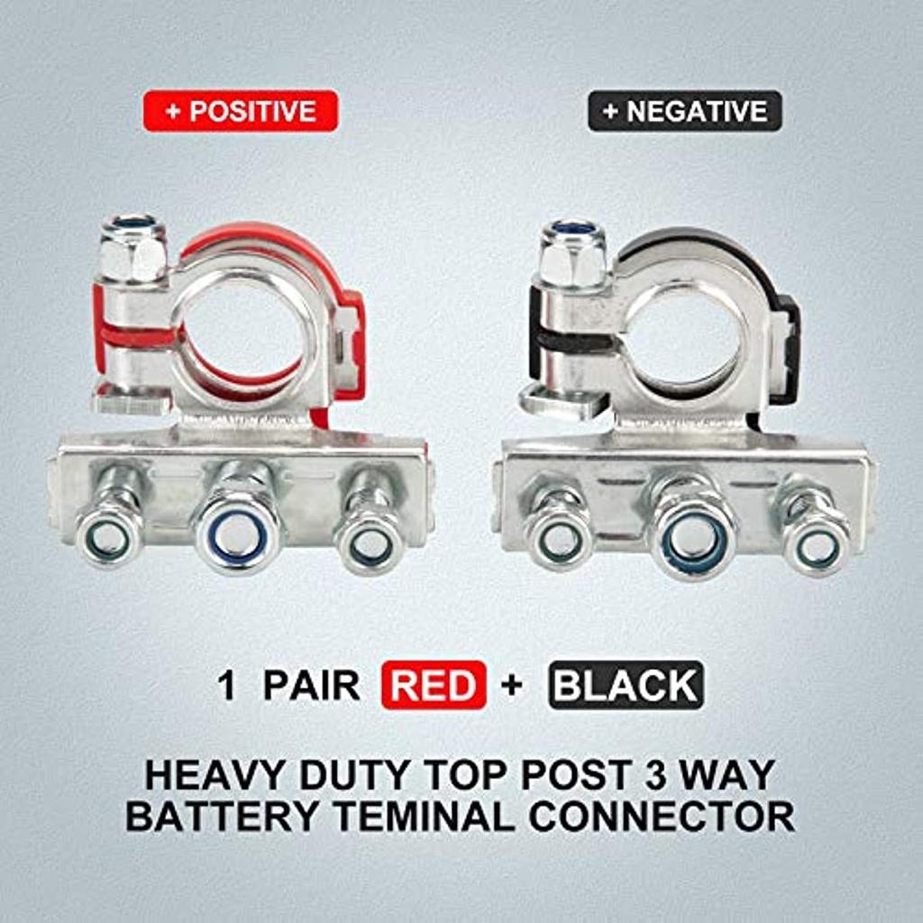 Клеммы аккумулятора для отдыха Соединительные клеммы Клеммы аккумулятора Автомобильный аккумулятор Клеммы полюса аккумулятора Клеммы аккумулятора 12 В 3-контактный для автомобиля Ван Караван Бо