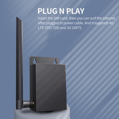 Наружный водонепроницаемый маршрутизатор 4G со слотом для SIM-карты, антенна 5Dbi, настенный маршрутизатор для IPC Max 15