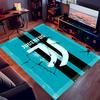 1pc Juventus FC logo Print Area Rug - Soft,Washable Non-Slip Indoor Mat for Office Chairs,Living Room,Home Office Decorative Rug