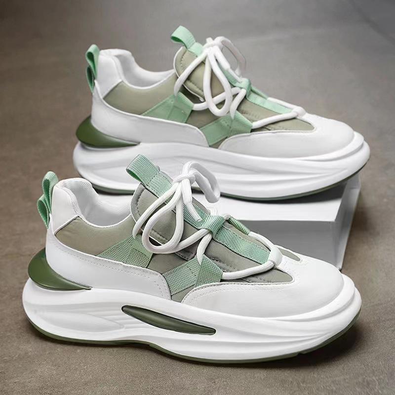 Модные мужские дизайнерские массивные кроссовки для скейтбординга повседневные мокасины из микрофибры и кожи в стиле пэчворк с увеличенным внутренним слоем