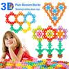 3D Rotatable Plum Blossom Building Blocks Puzzle for Kids