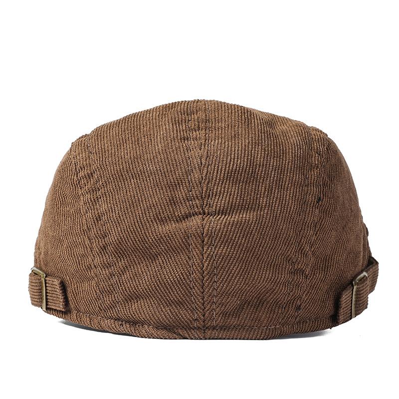 Вельветовая кепка, мужская однотонная фуражка в стиле ретро, ​​зимние кепки газетчика для мужчин, толстая кепка, кепка старика, шляпы художников