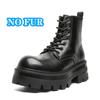 Повседневные кожаные ботильоны мужские с круглым носком, уличная мотоциклетная обувь, нескользящие ботинки для отдыха, базовая обувь на шнуровке, мужская обувь для вождения