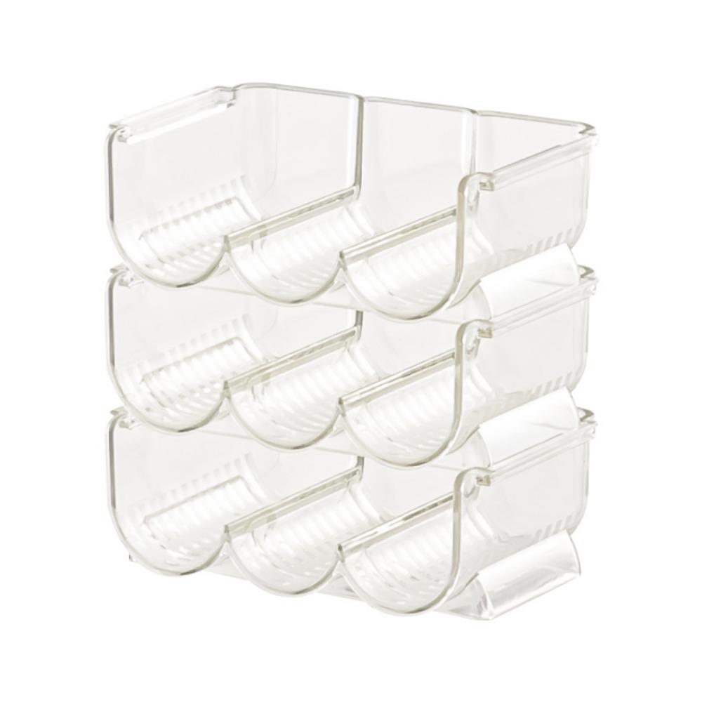 Пластиковая трехслойная коробка для хранения помады, штабелируемая прозрачная подставка для помады, экономящая место, органайзер для макияжа