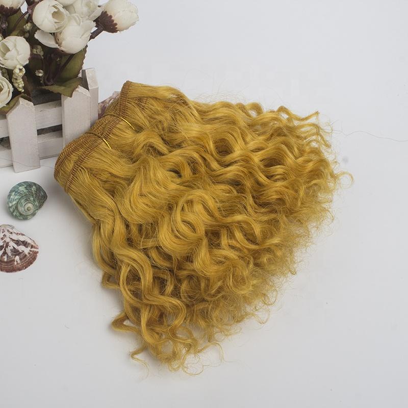 Новая кукла-тряпичная кукла ручной работы DIY Ye Luoli Ke'er BJD SD парик для кук, имитация шерсти кудрявый, 15 см