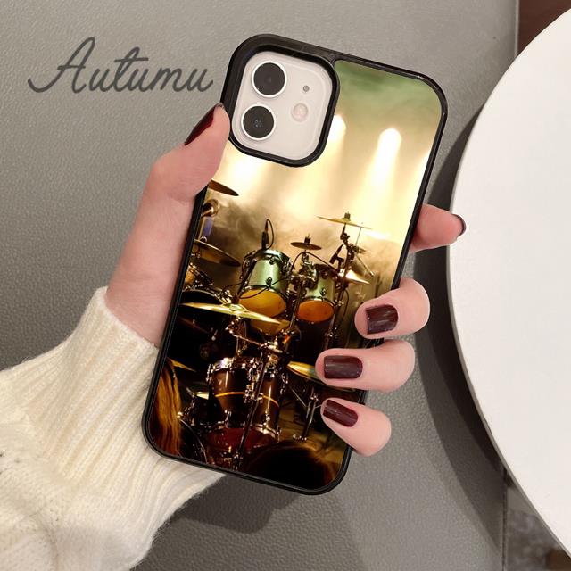Чехол для телефона с изображением барабанной музыки для iPhone 11 12 13 14 Pro Max mini X XR XS SE 2020 5 6S 7 8 Plus Samsung Galaxy S21 S22 Cover shell