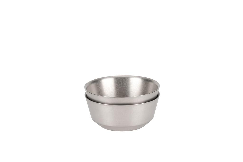 Snow Peak Titanium Double Bowl 400 TW-240, Ideal for Camping and Outdoors, Double-Layered