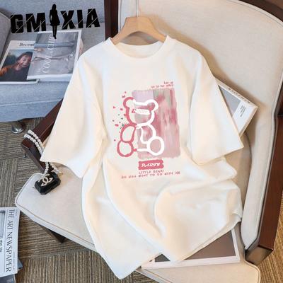 Женская мода повседневные летние блузки и рубашки с коротким рукавом и круглым вырезом