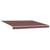 Manual Awning with LED Lighting Brown 400 x 300 cm