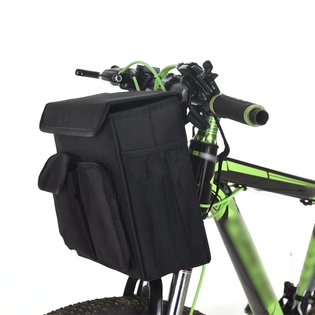 Mobility Scooter Bag Convenient Organizer Pouch with Laptop Pocket and Cup Holders