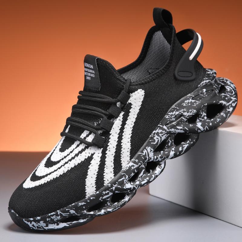 Мужская спортивная обувь большого размера, легкая сетчатая летняя беговая удобная дышащая плоская амортизирующая обувь для ходьбы на открытом воздухе для мужчин