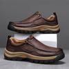 Мужская кожаная обувь ручной работы, повседневные туфли на открытом воздухе, мокасины на плоской подошве, прогулочная обувь