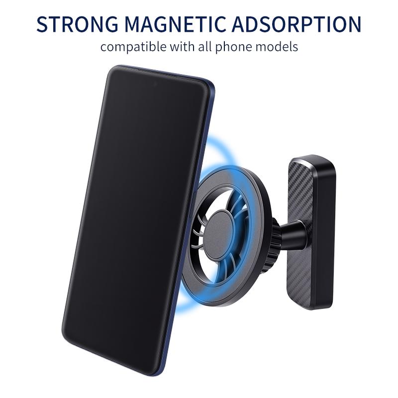 Universal Magnetic Golf Cart Phone Holder No Blocking Swing View 360° Rotation Mount