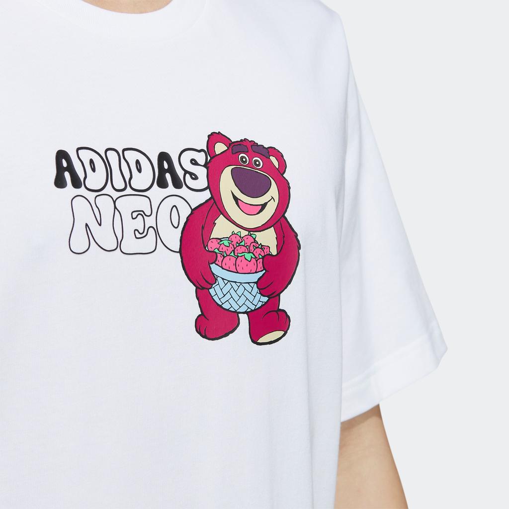 Adidas Neo Lotso Cartoon Print Letter Short Sleeve T-Shirt Men Tops White IP4027