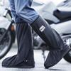 2Pcs Rain Shoe Covers Waterproof Double-sided Anti-slip Adhesive Tape Smooth Zipper Thickened Rain Boot Covers
