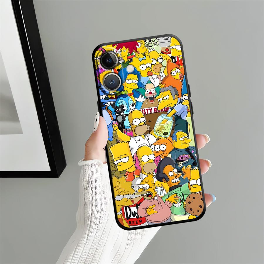 Funda Phone Cover Case for iPhone SE 14 7 8 13 Mini 15 Plus X XS XR 11 17 16 Pro Max 12 17Air The S-simpsons
