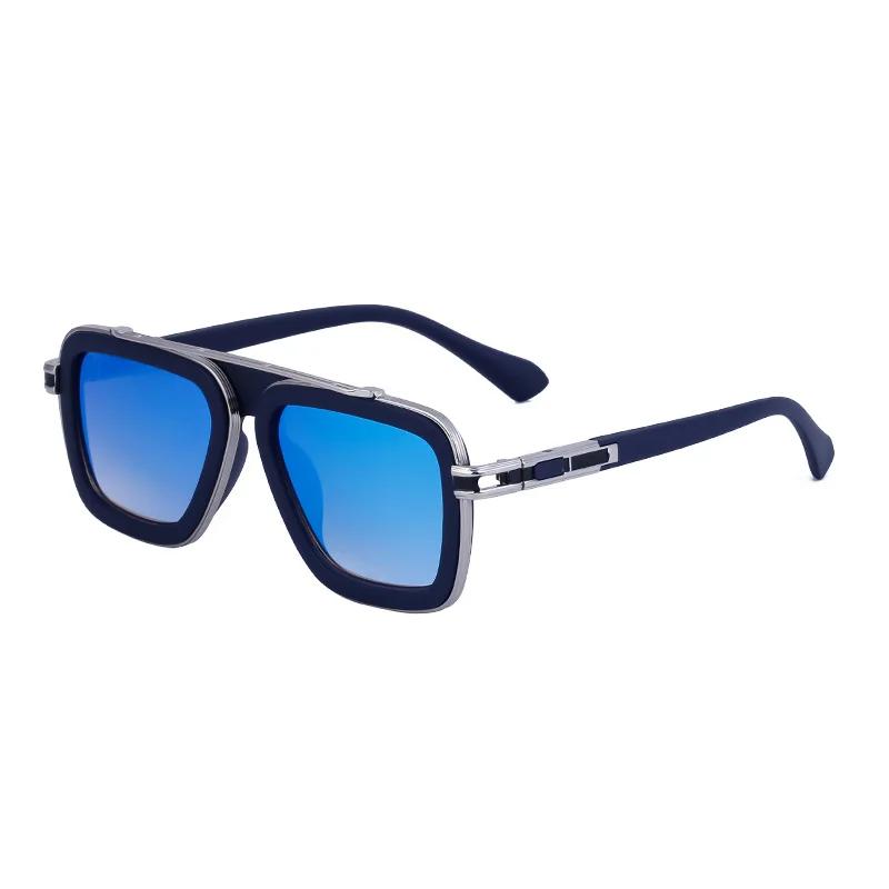 Модные квадратные солнцезащитные очки Высокое качество Мужские Винтажные Дизайн Металлические Солнцезащитные очки Женские Защита от УФ-лучей 400