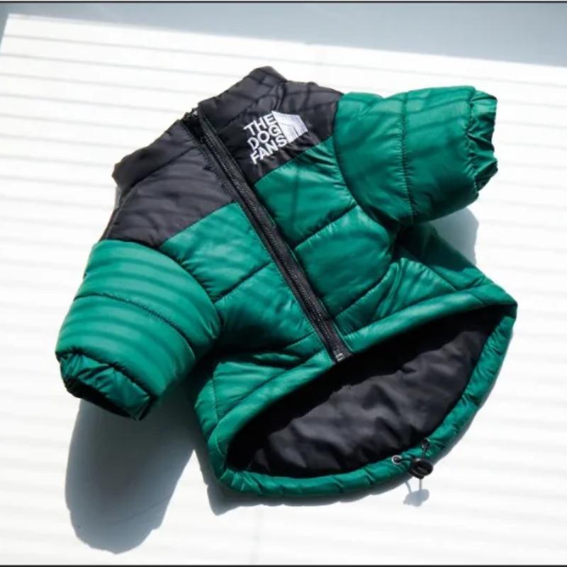 Large Winter Pet Dog Clothes French Bulldog Puppy Warm Windproof Jacket Medium Dog Coat Waterproof Cotton Jacket Polyester Comfortable Pet Outfits