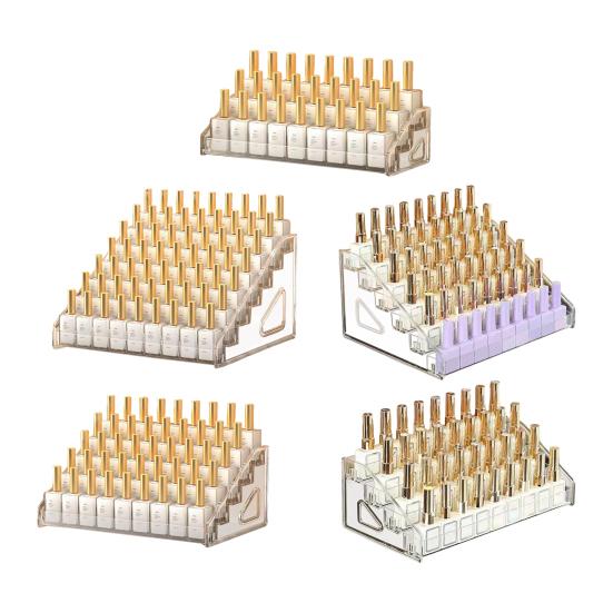 Органайзер для лака для ногтей, акриловая стойка для дисплея, прозрачный дизайн, многоцелевой органайзер для солнцезащитных очков, держатель для эфирных масел