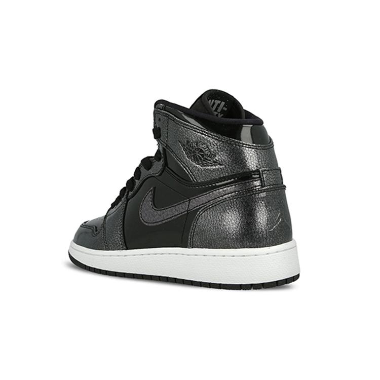 Jordan 1 Ретро Высокие Черные Лакированные GS 705300-017