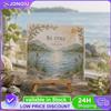 Bible Verse DIY Sea Glass Art Kit Christian Inspirational Wall Decor Faith Home Craft Set for Beginners